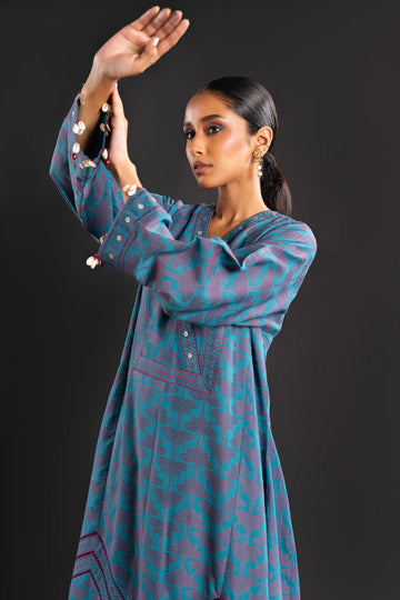 Alkaram Studio FC-C-19C-24-Blue Online Shopping